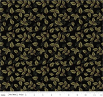 Riley Blake - Tangled Garden - Leaves, Black