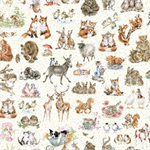 Maywood Studio - Together is Better - Tossed Animals, Ecru