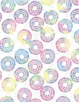 Wilmington Prints - 108^ Essentials Circle Burst, Multi on White