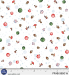 P & B Textiles - Frost & Fable - Ornament Toss, White