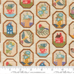 Moda - Paper Hamlet - Framed Houses & Birds, Paper