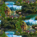 Michael Miller - The Great Outdoors - Mountain Cabin, Multi