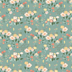 Riley Blake - New Beginnings - Floral, Teal