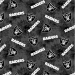Fabric Traditions - NFL Flannel - 43^ Las Vegas Raiders, Black