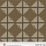 Washington Street - Vintage Prestige - Geometric, Black/Tan