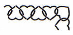 Quilting Stencil - Heart Border w/Corner - 5^ x 11 1/2^