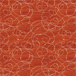 Benartex Project X - Modern Vintage: Treasured - Etched Glass, Dark Terracotta