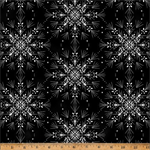 Hoffman California - Midnight Perch - Snowflakes, Onyx/Silver