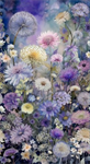 Timeless Treasures - Mystic Meadow - 24^ Floral Panel, Multi