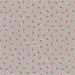 Lumin Fabrics - Sweet Honey Bee - Pink Floral Toss, Gray