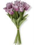 Bouquet -Tulip Purple Real Touch Parrot