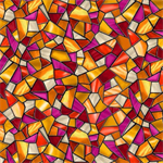 Quilting Treasures - Sunlit Birds - Mosaic, Amber