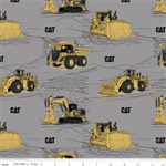 Riley Blake - CATERPILLAR® - CAT Equipment, Gray