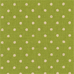 Robert Kaufman - Sevenberry: 43^ Canvas Print - Natural Dots, Lime