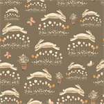 Henry Glass - You Are My Sunshine - Hopping Bunnies, Light Brown