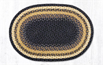 Braided Rug - Blue/Mustard, 20^ X 30^ (Oval)