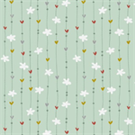 P & B Textiles - Dream Drifters - Dotty Striped Motifs, Mint