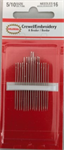 Colonial Needles - Embroidery Crewel - Size 5/10 - 16 Count