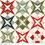 Riley Blake - Christmas Greetings - Cheater Print, Multi