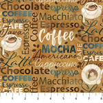 Northcott - Barista - Script, Dark Ochre