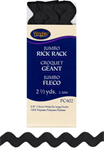 Wrights - Jumbo Rick Rack - 5/8^ x 2.5 yds, Black