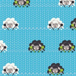 Blank Quilting - Crafty Critters - Knitting Sheep, Blue