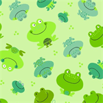 A.E. Nathan - Comfy Flannel Prints - Frogs, Green