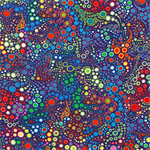 Robert Kaufman - Effervescence - Celebration Bubbles, Blue