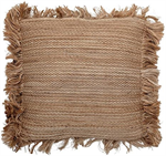 Square Jute Pillow - Natual