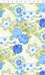 In The Beginning -  Ajisai - Hydrangea Collage, Blue