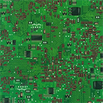 Robert Kaufman - Science Fair - Computer Mother Board, Green