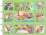 3 Wishes - My Happy Place - 36^ Digital Camping Panel, Green