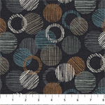 Northcott - Urban Vibes - Circles & Dots, Black