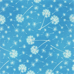 Blank Quilting - Let Your Light Shine - Dandelion Silhouettes, Light Blue