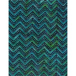 Wilmington Prints - Wilmington Batiks - Chevron, Blue/Green