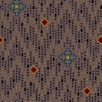 Marcus Fabrics - Antique Cotton Calicos - Small Floral On Design, Plum