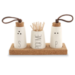 Salt, Pepper & Toothpick Holder Set