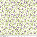 Riley Blake - Hydrangeas in the Garden - Tossed Floral, Cream