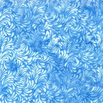 Hoffman California - Bali Batik 2026-2 - Swirly Petals, Cornflower