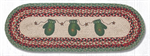 Braided Tablerunner - Candy Cane, 13^ X 36^ (Oval)
