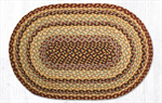 Braided Rug - Burgundy/Gray/Cream, 20^ X 30^ (Oval)