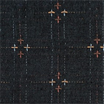 Diamond Textiles - Nikko Homespuns - Plusses & Crosses, Indigo Granite