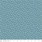Riley Blake - Alphabet Zoo - Dots, Stone Blue