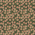 P & B Textiles - Novella - Packed Floral, Dark Green