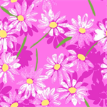 A.E. Nathan - Comfy Flannel Prints - Daisies, Pink
