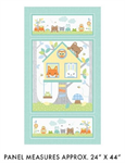 Benartex - Traditions - Playhouse Pals - 24^ Panel, White