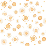 Henry Glass - Boho Buddies - Sunshine, White