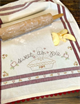 Bareroots Dishtowel Embroidery Kit - 18^ x 27^ - Sweet As Pie