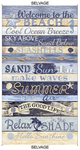 Timeless Treasures - Beach - 24 ^ Welcome to The Beach Panel, Multi