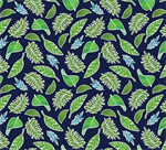 Kanvas Studio - Rainforest Glow - Tropical Leaves, Navy